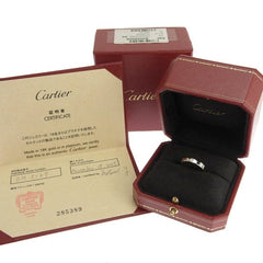 Cartier 18KT White Gold Mini/ Wedding Love Ring Size 56/ 7.5