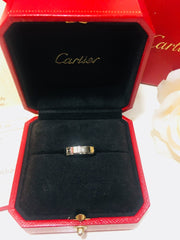 Cartier Mini Love Ring 18KT White Gold #50/ US5