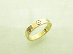Cartier Mini/ Wedding 18KT Yellow Gold Love Ring #51
