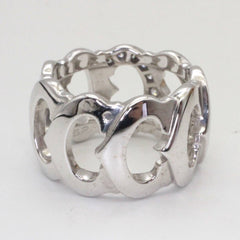 Cartier Diamond-Paved C Motif 18KT White Gold Ring