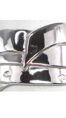 CHANEL Diamond CC Logo 18KT White Gold Buldoc Ring