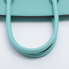 Hermès 30 Blue Atoll Veau Epsom Leather Bag Satchel