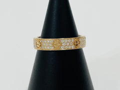 Cartier Diamond-Paved Wedding Love Ring, Size #49