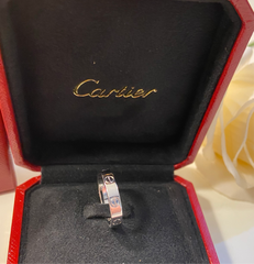 Cartier Mini/ Wedding Love Ring 18KT White Gold #52/6
