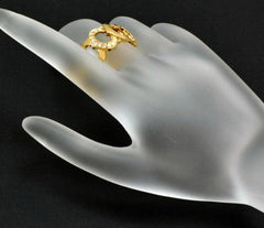 Cartier C de Cartier Diamond Paved 18KT Gold Ring #58