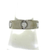 Sale! Cartier Full Diamond Love Ring 18KT White Gold #51/ US 5.5