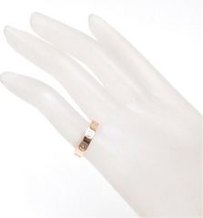 Cartier 1P Diamond 18KT Rose Gold Wedding Love Ring Size 51/ US 5.5