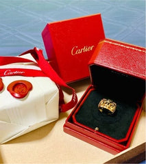 Cartier LM C Entrelaces 18KT Yellow Gold Ring, Size 5.25