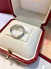 Cartier Mini Love Ring 18KT White Gold #50/ US 5 -5.5