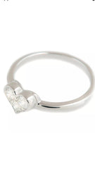 Tiffany & Co. PT950 Diamond Sentimental Heart Ring Sz 5