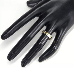 Cartier Mini 8P Diamond Love Ring 18KT Gold Sz 5.25