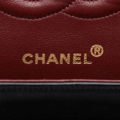 CHANEL Black Lambskin GHW Double Flap