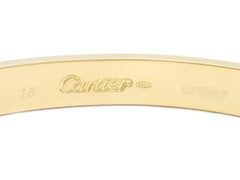 Cartier 18KT Yellow Gold Love Bracelet Size 18 w/ Certificate