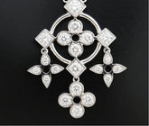 Louis Vuitton Diamond Pendantiff de Dantil 18KT White Gold Necklace & Pendant