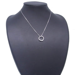 Cartier Diamond 18KT White Gold Entrelaces Pendant Necklace