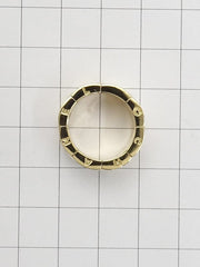 CHANEL Wide 18KT Yellow Gold Woven Ring Size 4.75