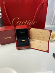 Cartier Love Ring 18KT Yellow Gold Screw Motif #54/7
