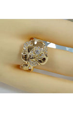 CHANEL Camellia 18KT Gold Precieux Diamond Ring