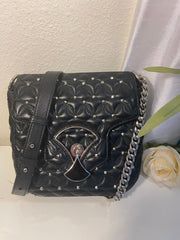 Bvlgari Diva’s Dream Black Quilted w/ Studs Crossbody Handbag