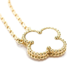 Van Cleef & Arpels Vintage Alhambra Mother of Pearl Yellow Gold Necklace