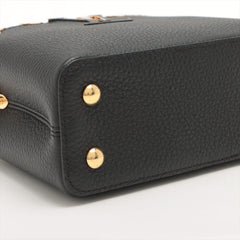 Louis Vuitton Mini Black Capucines Gold Monogram Flower Handbag