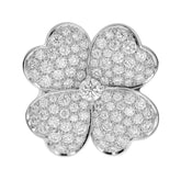 Van Cleef & Arpels Diamond Cosmos Ring, 18KT White Gold, Large Model