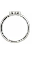 Tiffany & Co. PT950 Diamond Sentimental Heart Ring Sz 5