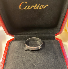 Cartier Mini/ Wedding Love Ring 18KT White Gold #52/6