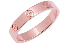 Cartier Mini/ Wedding Love Ring 18KT Rose Gold #55/ 7