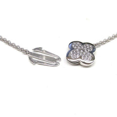 Van Cleef & Arpels Diamond Paved Pure Alhambra 16 Motif Long Necklace