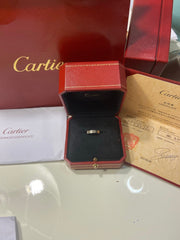 Cartier Mini Love Ring 18KT White Gold #50 / US 5