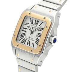 Cartier Santos de Cartier LM 18KT Yellow Gold & Stainless Steel Watch