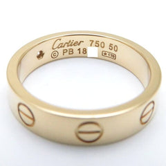 Cartier 1P Diamond 18KT Yellow Gold Wedding Love Ring Size 50/ 5