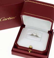 Cartier 1.01ct VVS2 Engagement/ Wedding Platinum Ring