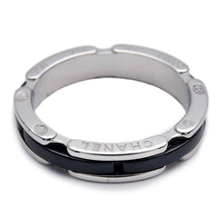 CHANEL Ultra 18KT Gold & Black Ceramic Ring