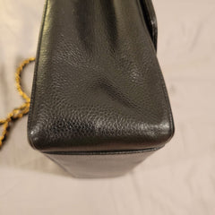 CHANEL Caviar Diana Classic Flap 24KT Gold Hardware Handbag