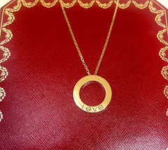 Cartier 18Kt Yellow Gold Love Necklace