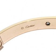 Cartier 4 Diamond 18KT Rose Gold Love Bracelet