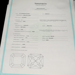 Tiffany & Co. 2.08ct Diamond Lucida G/ VVS2 Platinum Earstuds