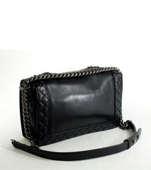 CHANEL Le Boy EnChained Back Lambskin Handbag