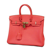 Hermès Birkin 25 Rose Azalea Swift PHW Handbag