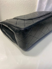 Sale! CHANEL Black Double Flap Lambskin Leather 25 Shoulder Bag