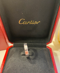 Cartier Mini/ Wedding Love Ring 18KT White Gold #52/6