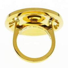 Cartier De Panthere Diamond Emerald 18KT Yellow Gold Ring #49/ US 5