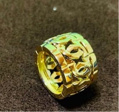 Cartier LM C Entrelaces 18KT Yellow Gold Ring, Size 5.25
