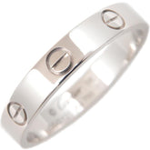 Cartier Mini Wedding Love Ring 18KT White Gold #58/ US 8