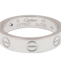 Cartier 1P Diamond 18KT Gold Mini Love Ring