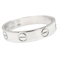 Cartier Mini Wedding Love Ring 18KT White Gold #53/ US 6 1/4