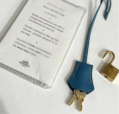 Hermès 30 Bleu Jean Birkin Epsom Leather Bag