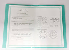 Tiffany & Co. Diamond .57ct Solitaire Platinum Pt950 Engagement/ Wedding Ring Size 5